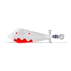 cartoon bloody sword N7