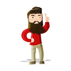 cartoon man with idea N75