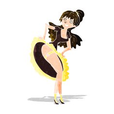 cartoon flamenco dancer N3