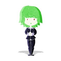 cartoon vampire woman N4