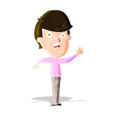 cartoon unhappy boy N17