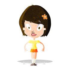 cartoon pretty woman N78
