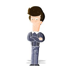 cartoon annoyed man N27