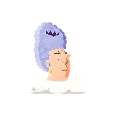 cartoon queen's head N3