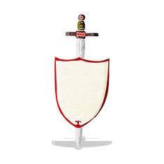 cartoon heraldic shield N7