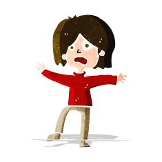 cartoon unhappy person N3