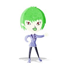 Cartoon Vampire Girl N81