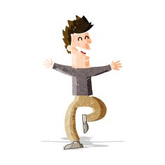 cartoon laughing man N16