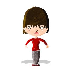 cartoon woman staring N9