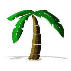 Cartoon Palm Tree N64