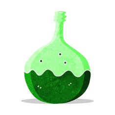 cartoon bubbling chemicals N9