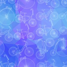 Seamless bicycle background N5
