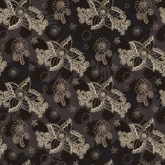 Seamless abstract floral pattern N4