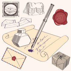 process of writing letters