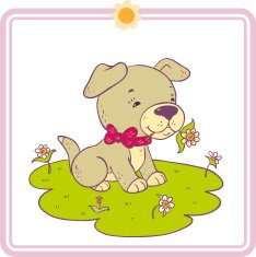 Cartoon little puppy N2