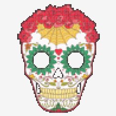 Sugar Skull Day of The Dead colorful Skull