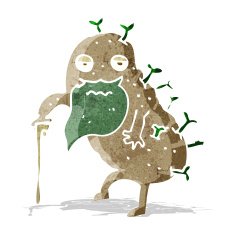 cartoon old potato N3