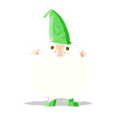 cartoon tiny santa N5