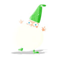 cartoon tiny santa N6