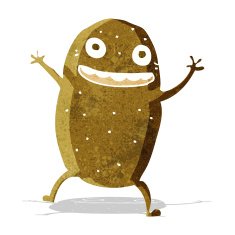 cartoon happy potato N3