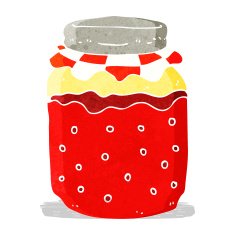 Cartoon Jam Jar N13