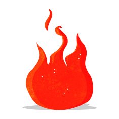 cartoon flame symbol N3