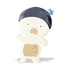cute cartoon polar bear N10