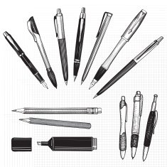 Pencil and pen set