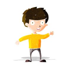 cartoon happy boy N82