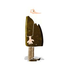 cartoon bearded old man N10