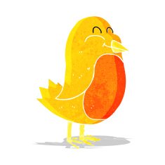 Cartoon Bird N177