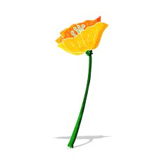 cartoon flower N200