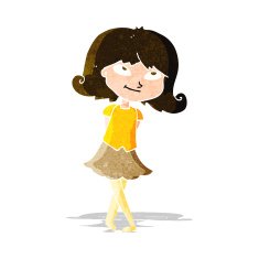 cartoon clever girl N3