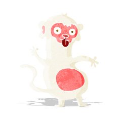 Funny Cartoon Monkey N30
