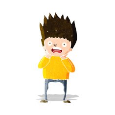 Cartoon Man Panicking N23
