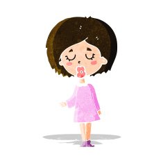 cartoon woman explaining her point N11