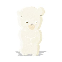 cute cartoon polar bear N12