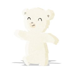 cute cartoon polar bear N14