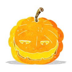 cartoon halloween pumpkin N25