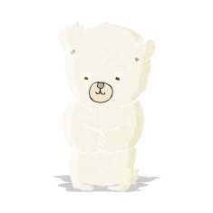 cute cartoon polar bear N15