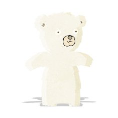 cute cartoon polar bear N17