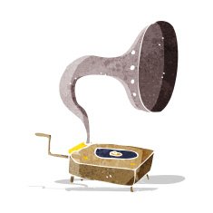 cartoon gramophone N3