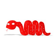 funny cartoon snake N36