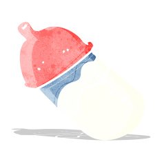 cartoon baby milk bottle N3