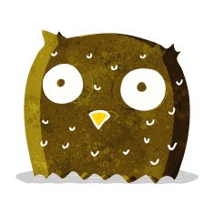 Cartoon Owl N97