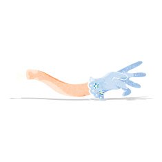 cartoon spooky victorian arm reaching N3