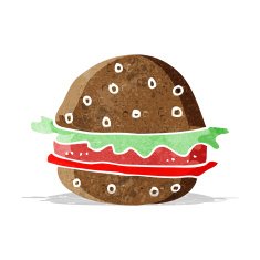 Cartoon Hamburger N8