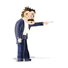 cartoon man trembling with key unlocking N3