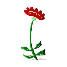 cartoon flower N204