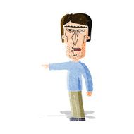 cartoon pointing man N47
